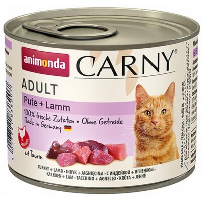 Karma dla kota ANIMONDA Carny Indyk z jagnięciną 6 x 200 g