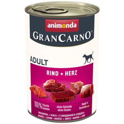 Karma dla psa ANIMONDA GranCarno Wołowina i serca 6 x 400 g