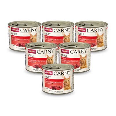 Karma dla kota ANIMONDA Carny Wołowina 6 x 200 g