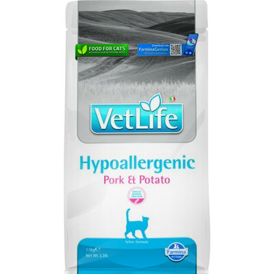 Karma dla kota FARMINA Vet Life Hypoallergenic Wieprzowina z ziemniakami 1.5 kg