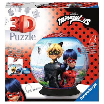 Puzzle 3D RAVENSBURGER Miraculous 11167 (72 elementy)