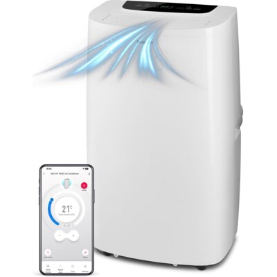 Klimatyzator przenośny SENCOR SAC MT1603C 3 Tryby pracy Funkcja Sleep Sterowanie smartfonem Timer Wi-Fi