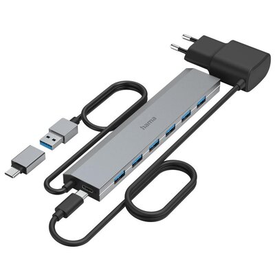 Hub HAMA 200137 USB 3.2 Gen. 1, Aktywny