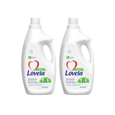 Płyn do prania LOVELA Family Biały 2 x 1850 ml