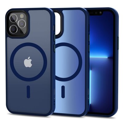 Etui TECH-PROTECT MagMat MagSafe do Apple iPhone 12/12 Pro Granatowy