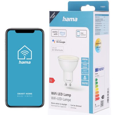 Фото - Лампочка Hama Inteligentna żarówka LED  176601 GU10 5.5W WiFi 