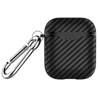 Etui na słuchawki BELINE Carbon do Apple AirPods 1/2 Czarny