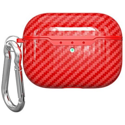Etui na słuchawki BELINE Carbon do Apple AirPods Air Pods 3 Czerwony