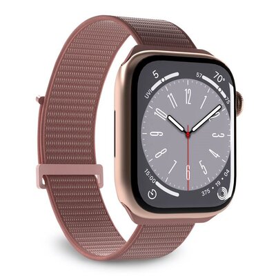 Pasek PURO Nylon Sport do Apple Watch (38/40/41/42mm) Różowy