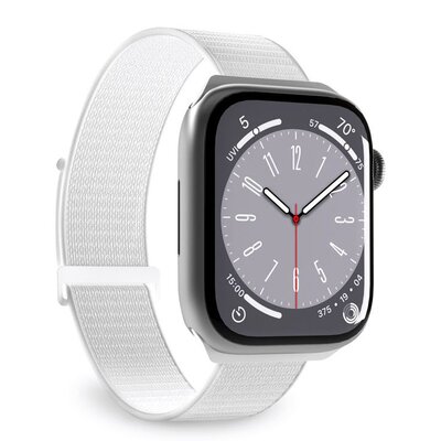 Pasek PURO Nylon Sport do Apple Watch do koperty 44/45/46/49mm Biały