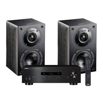 ZESTAW STEREO YAMAHA A-S201 V2 (CZARNY) + KOLUMNY GŁOŚNIKOWE INDIANA LINE NOTA 240 (CZARNE)
