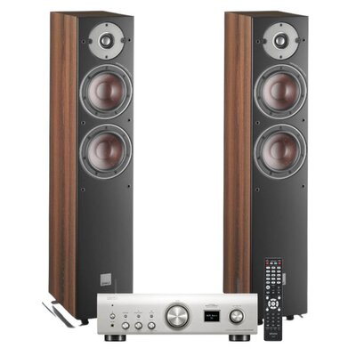 ZESTAW STEREO DENON PMA-900HNE (SREBRNY) + KOLUMNY GŁOŚNIKOWE DALI OBERON 5 (CIEMNY ORZECH)