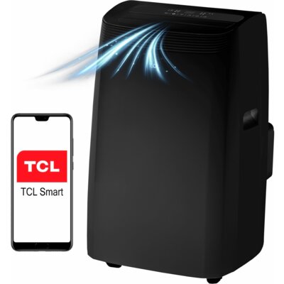 Klimatyzator przenośny TCL TAC-09CPB MZB Funkcja Sleep Osuszanie powietrza Timer Tryb Auto Wi-Fi Czarny