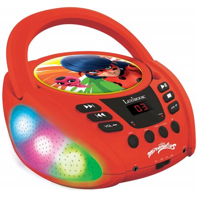 Radioodtwarzacz LEXIBOOK Biedronka Lady Bug RCD109MI Bluetooth Czerwony