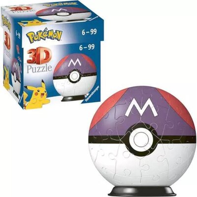 Puzzle 3D RAVENSBURGER Pokemon Master Ball 11564 (54 elementy)