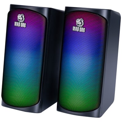 Głośniki MAD DOG PGS400 2.0 RGB Komunikacja bezprzewodowa