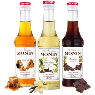 Zestaw syropów do kawy MONIN Maxi Set 3 x 250 ml