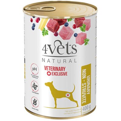 Karma dla psa 4VETS NATURAL Urinary Non Struvit Dog 400 g
