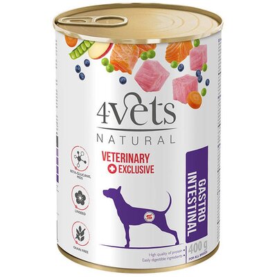 Karma dla psa 4VETS NATURAL Gastro Intenstinal Dog 400 g