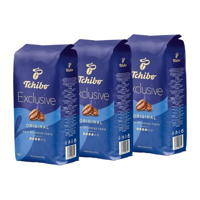 Kawa ziarnista TCHIBO Exclusive 3 x 1 kg