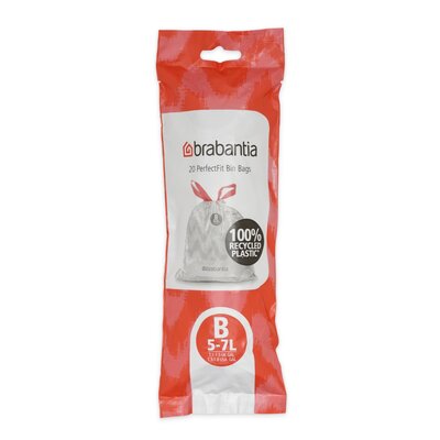 Worki na śmieci BRABANTIA 5L (20 sztuk) Biały