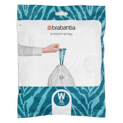 Zdjęcia - Akcesoria do sprzątania Brabantia Worki na śmieci  5L  Niebieski 137846 5L  Bia (40 sztuk)