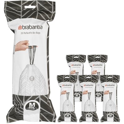 Worki na śmieci BRABANTIA 60L (120 sztuk) Czarny