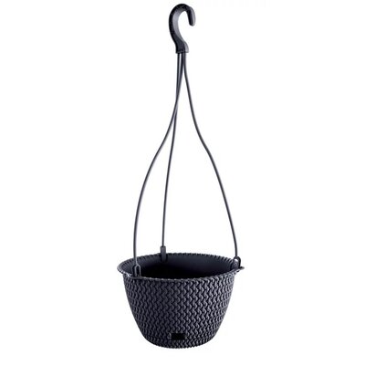 Doniczka PROSPERPLAST Splofy Round W DSPW230-S433 (23 x 23 x 14.5) 3L Antracytowy