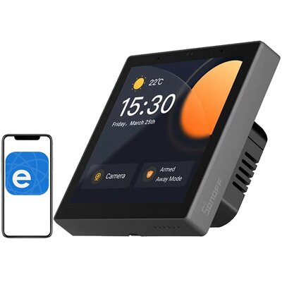 Фото - Комплект відеоспостереження Sonoff Przełącznik ścienny  NSPanel Pro Czarny Wi-Fi/ZigBee/Bluetooth NSPan 