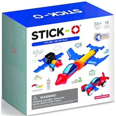 Klocki magnetyczne MAGFORMERS Stick-O Zestaw Miejski 902003