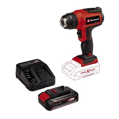 Opalarka EINHELL TE-HA 18 Li Solo 4520500 + Akumulator EINHELL 4512097 2.5 Ah 18V + Ładowarka