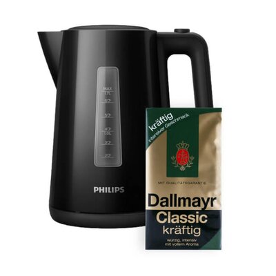Czajnik PHILIPS HD9318/20 + Kawa mielona DALLMAYR Classic Kraftig HVP Arabica 0.5 kg