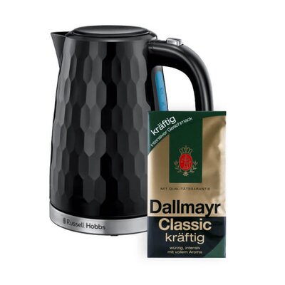 Czajnik RUSSELL HOBBS Honey Comb 26051-70 + Kawa mielona DALLMAYR Classic Kraftig HVP Arabica 0.5 kg