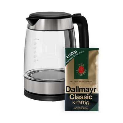 Czajnik ELECTROLUX E4GK1-4GB + Kawa mielona DALLMAYR Classic Kraftig HVP Arabica 0.5 kg