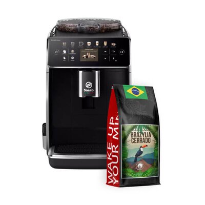 Ekspres SAECO GranAroma SM6580/00 + Kawa ziarnista BLUE ORCA COFFEE Brazylia Cerrado 1 kg