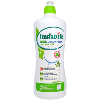 Płyn do mycia naczyń LUDWIK Ekologiczny Cytrusy i zielona herbata 900 ml