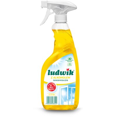Płyn do mycia szyb LUDWIK Cytryna z alkoholem 600 ml