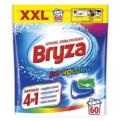 Kapsułki do prania BRYZA 4w1 Color - 60 szt.