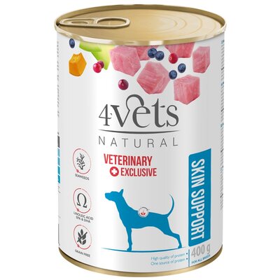 Karma dla psa 4VETS NATURAL Skin Support 400 g
