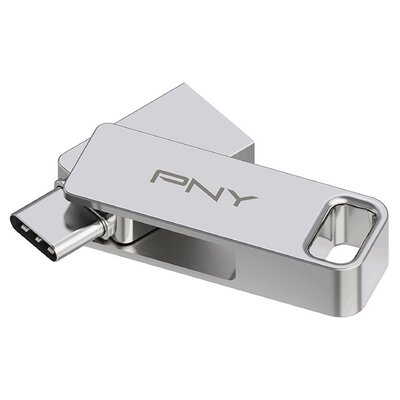 Pendrive PNY Duo-Link 128GB, USB-C / USB 3.2 Gen. 1 (USB 3.0), Odczyt 200 Mb/s
