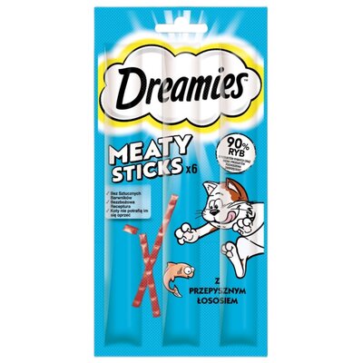 Przysmak dla kota DREAMIES Meaty Sticks z Łososiem 30 g