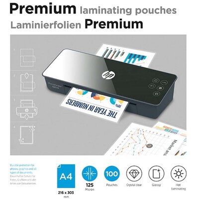 Фото - Плівка для ламінування HP Folia do laminowania  Premium A4 125 mic 100 sztuk 