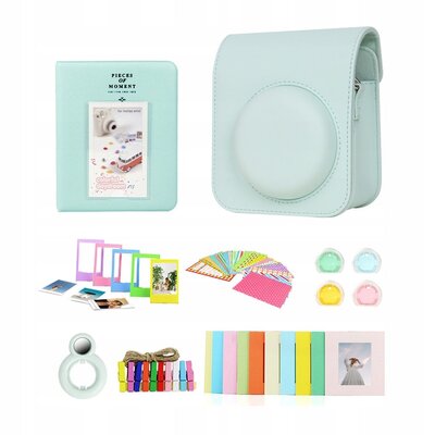Zestaw akcesoriów LOVEINSTANT 8w1 do Fujifilm Instax Mini 12 Zielony