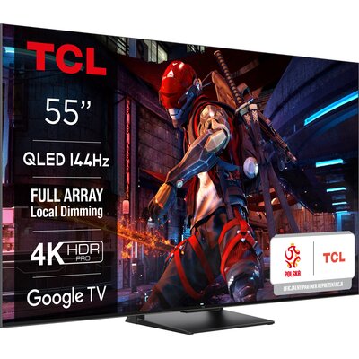 Telewizor TCL 55C745 55" QLED 4K 144Hz Google TV Full Array Dolby Vision Dolby Atmos HDMI 2.1