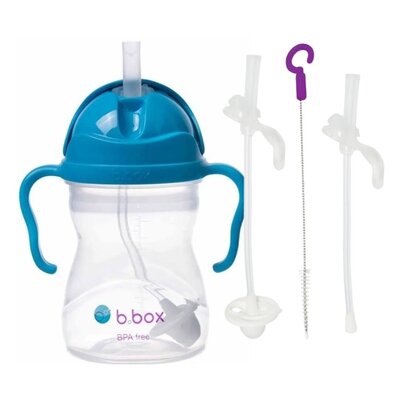 Butelka B.BOX BB00508 Kobaltowy + Słomka B.BOX BB00525 (2 sztuki)