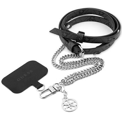 Pasek GUESS CBDY Cord Czarny