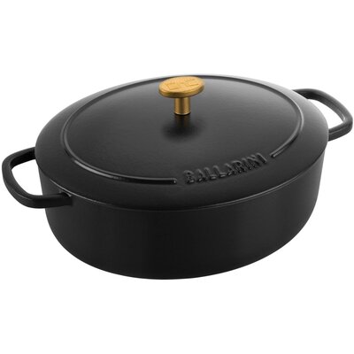 Garnek żeliwny BALLARINI Bellamonte Czarny 31 cm