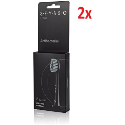 Oryginalna końcówka szczoteczki SEYSSO Carbon Antibacterial (2 szt.) (Antybakteryjna)