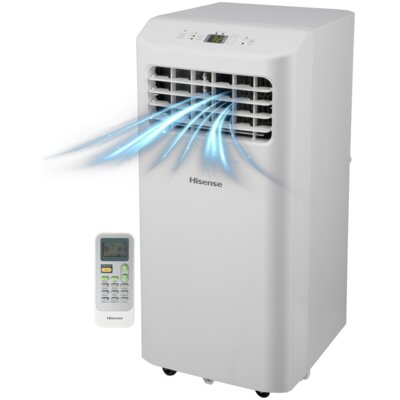 Klimatyzator przenośny HISENSE VAPC09 Funkcja Sleep Osuszanie Timer Tryb Auto Wentylacja Biały