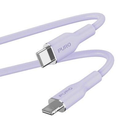 Фото - Кабель PURO Kabel USB Typ-C - Lightning  Icon Soft Cable 1.5 m Lawendowy 